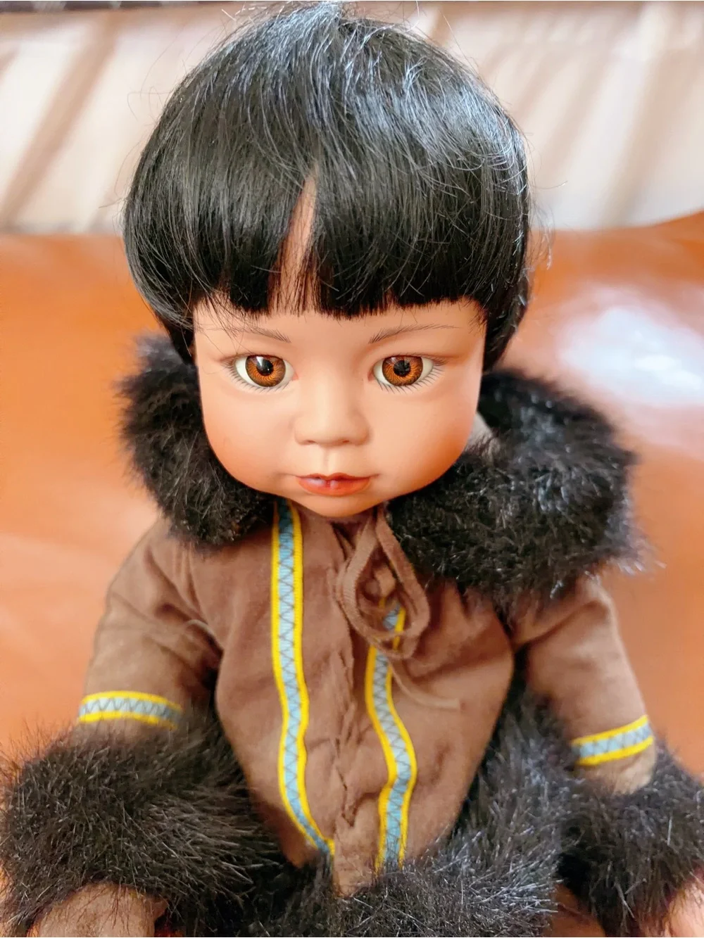 1993 Danbury Mint Children of the North Patricia Wall Eskimo- Artist Doll MISKA